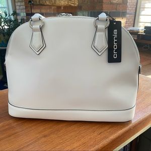 Cromia white satchel